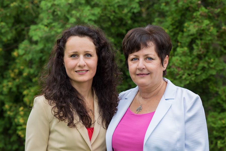 Jana Hrinková a Vladislava Šafratová