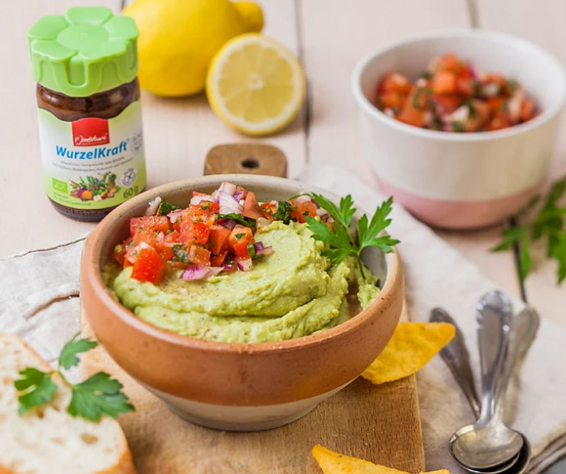 WurzelKraft guacamole s rajčatovou salsou